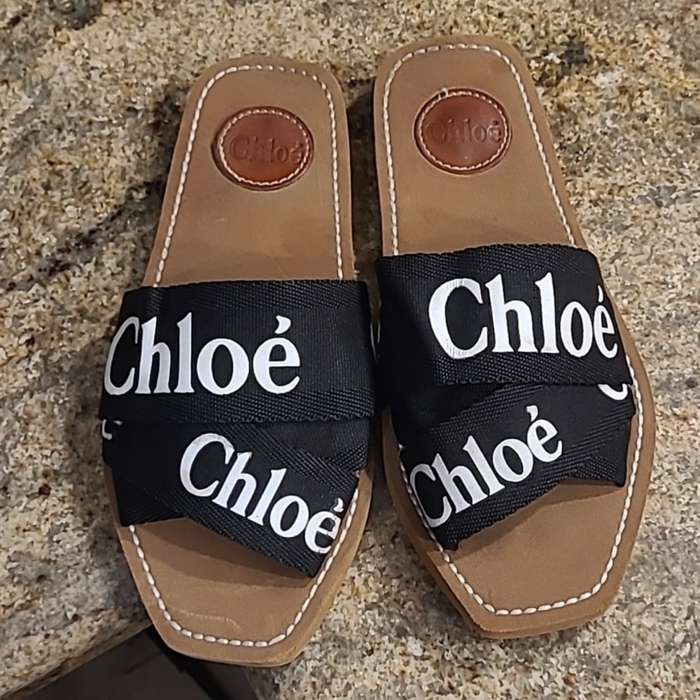 Chloe woody sandals size 38.